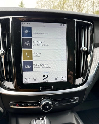 Volvo V60 cena 125800 przebieg: 98350, rok produkcji 2019 z Kalisz małe 92